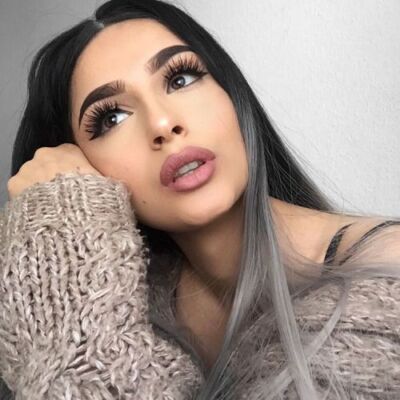 Straight Long Black Ombre Gray Full Wig Fashion Party Heat  display picture 1