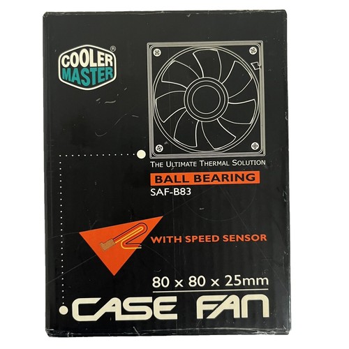 Cooler Master Ultra Slim Case Fan 1600RPM 4PIN PWM Red LED 120mm DF1202012RFMN e