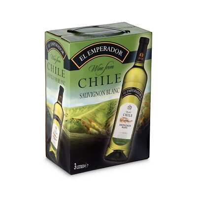 Sauvignon Blanc - El Emperador Weißwein trocken aus Chile - Bag-in-Box 1x3L