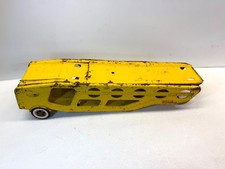 Vintage Tonka Car Carrier Semi Hauler Truck Pressed Steel Yellow 1960's