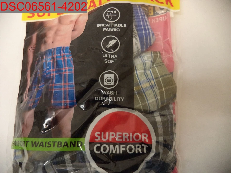 Michael Adams Men's Multicolor 3Pk Assorted Tag Free Woven Boxers S 814116014840 - Image 4 of 4