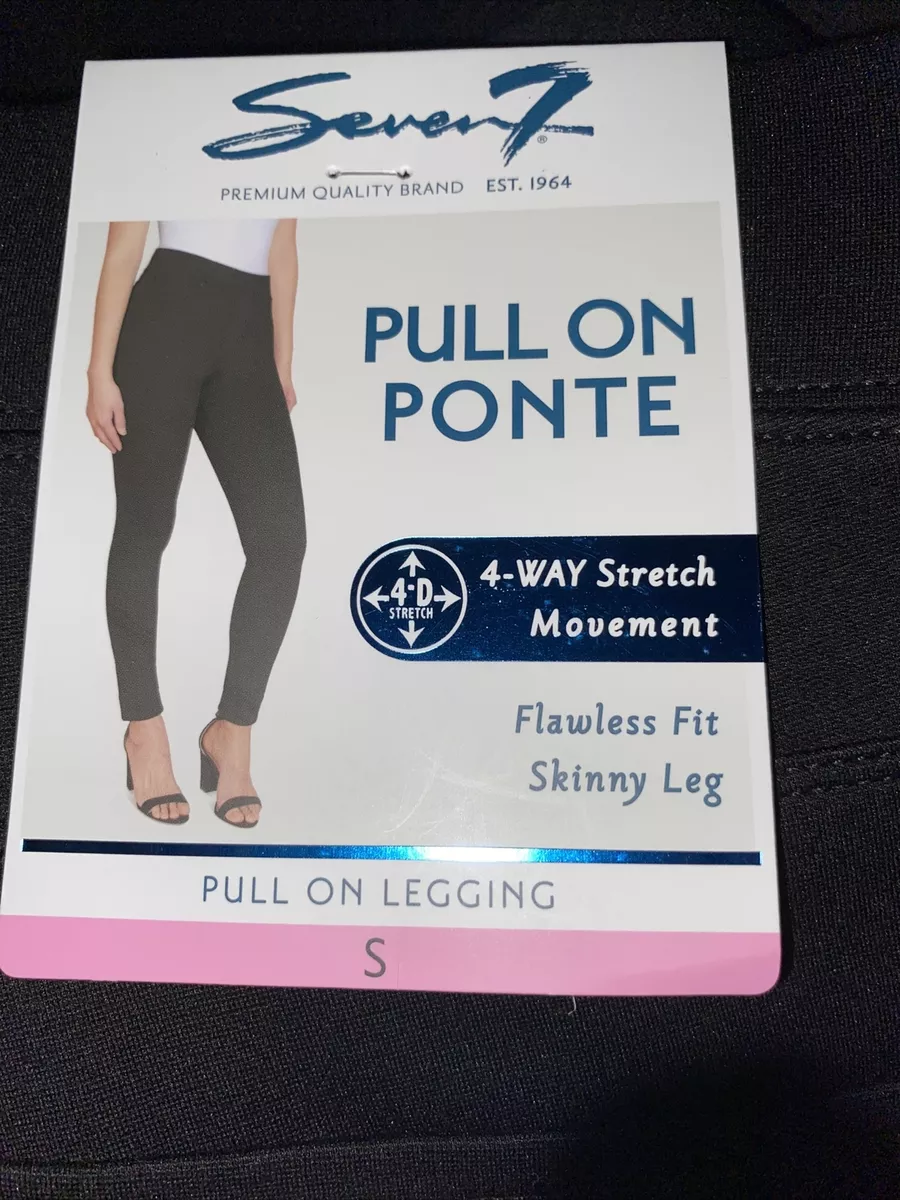 Seven7 Pull On Ponte Four Way Stretch Leggings Choose Small or Large