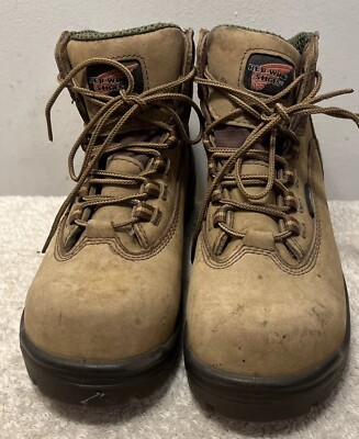 Red Wing Boots King Toe Women's 7B Safety Toe 2340 Brown Waterproof Leather Work