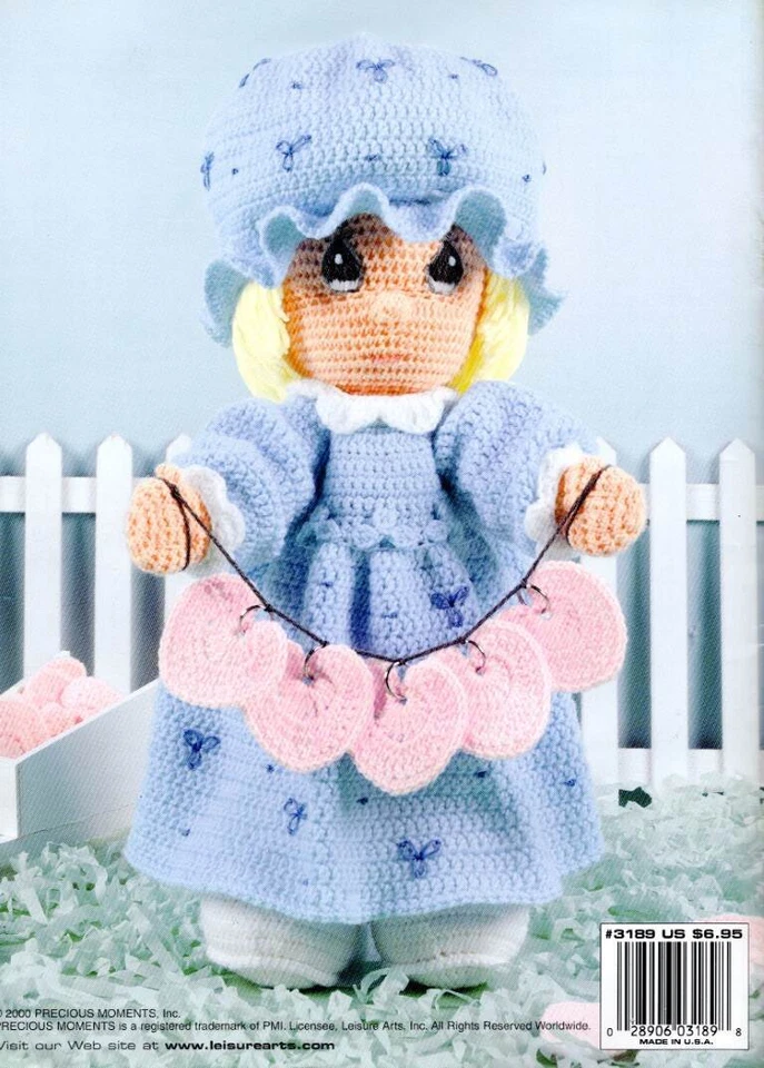 OOP!!! PRECIOUS MOMENTS DOLLS TO CROCHET 4 DESIGNS - Image 4 of 4
