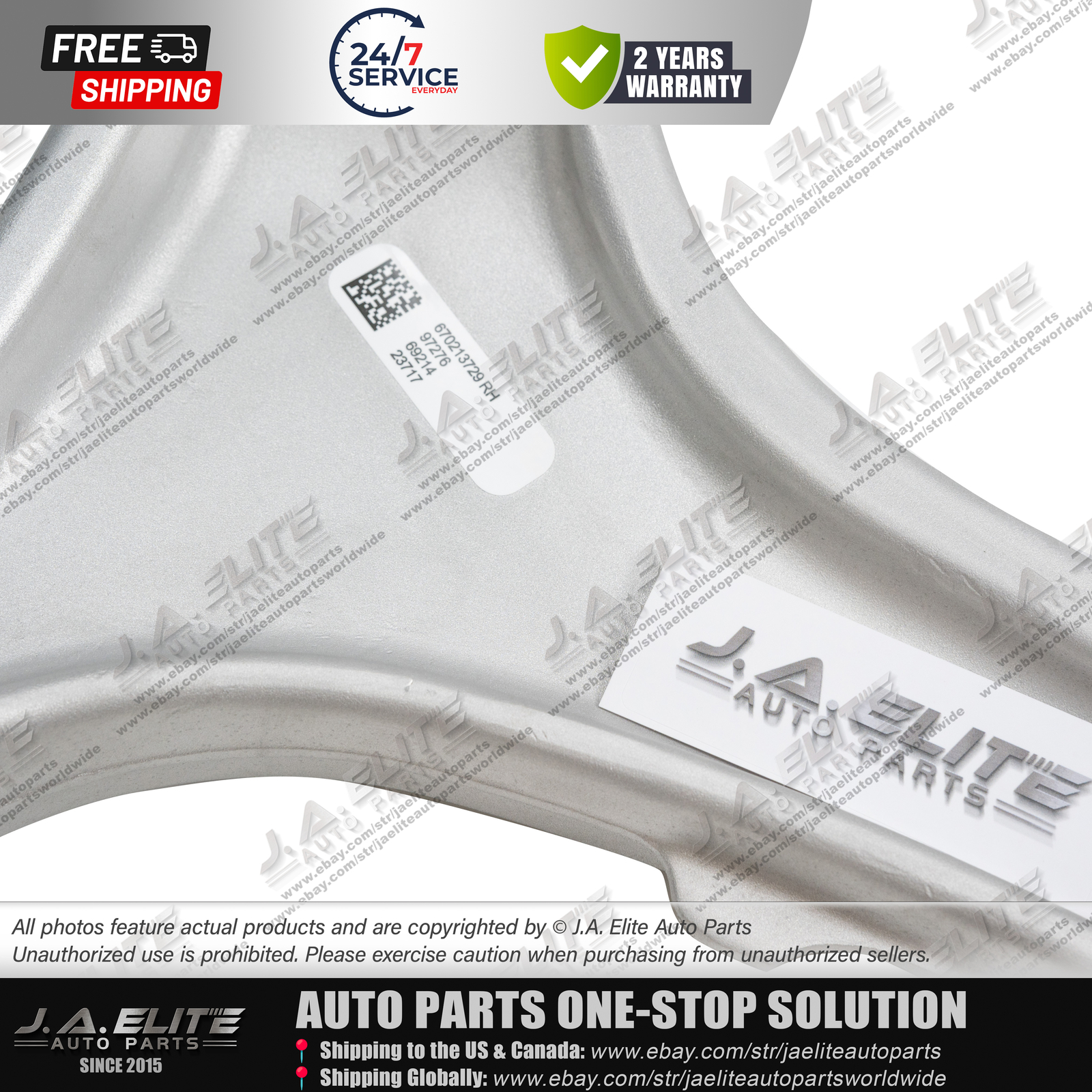 Genuine Front Right Lower Control Arm for Maserati Levante 670213729 / 670031992
