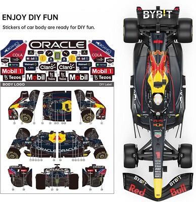 2.4Ghz Radio Control 1/12 Oracle Red Bull Racing RB18 -1