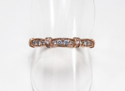 Adrianna Papell Rose Gold Ring Pre-Owned Adrianna Papell 14K Rose
