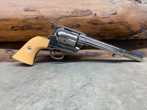 Denix M1873 Grips Handles Grip Panel Aged Ivory Smooth W/ Hardware Resin Polymer - Picture 5 of 6