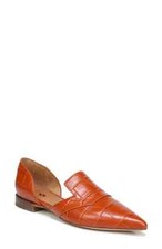NEW Sarto by Franco Sarto Women Toby Embossed Croco Embossed Pointy Loafer Flat