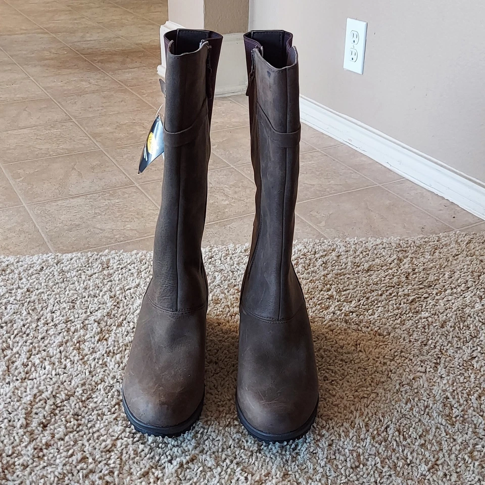 Botas de cuña Eddie Bauer para mujer en verde oliva oscuro talla 11 Foto 2 de 4