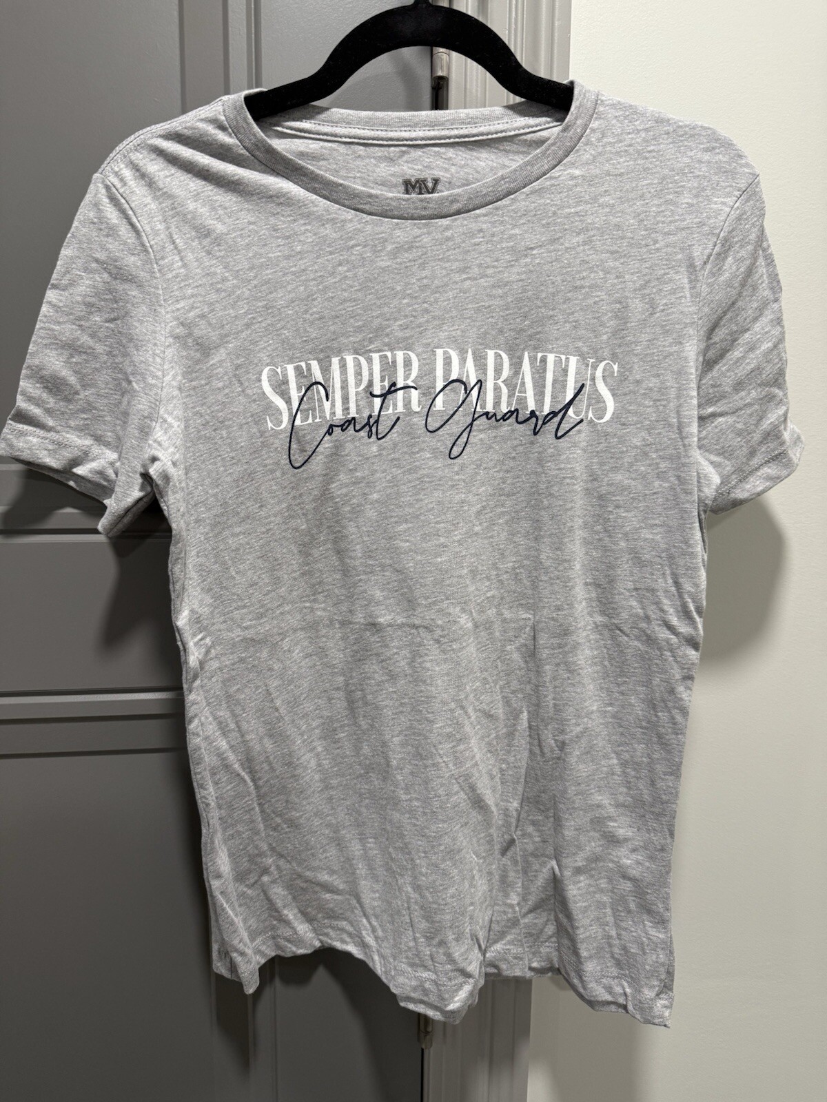 U.S. Coast Guard Semper Paratus Women’s Gray Heather T-Shirt - Size SMALL - NWT!