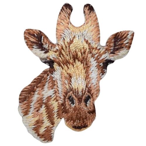 Giraffe Applique Patch - Giraffe Head, Animal Badge 1-3/4" (Iron on) - Picture 1 of 1
