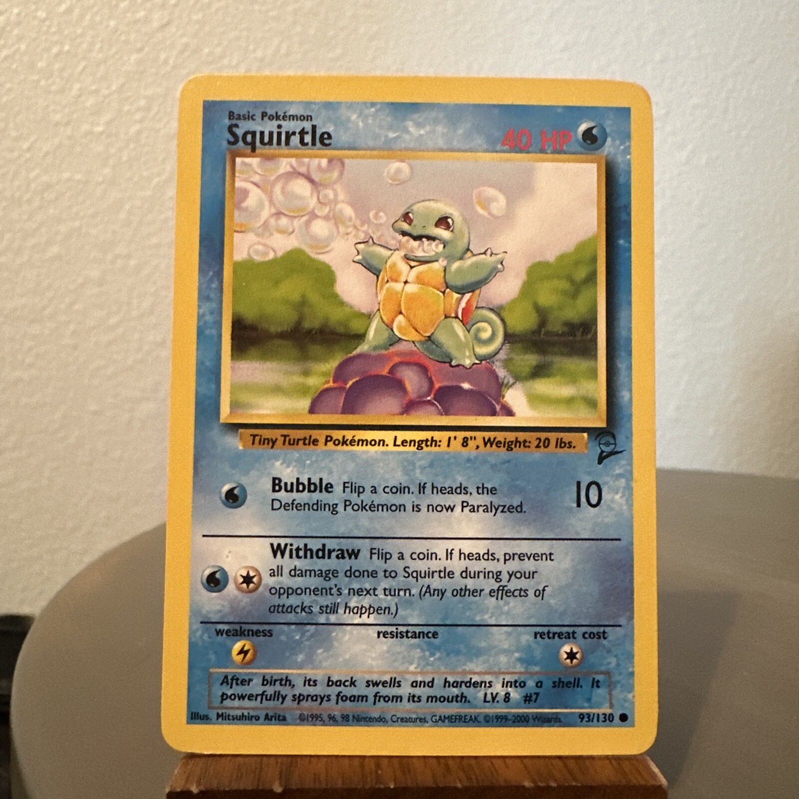 Pokémon TCG Squirtle Base Set 2 Common 93/130 -