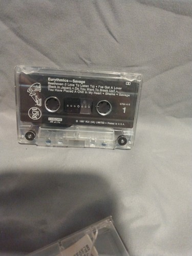 Savage by Eurythmics (Cassette, 1987, RCA Tested Plays VG - Picture 4 of 4