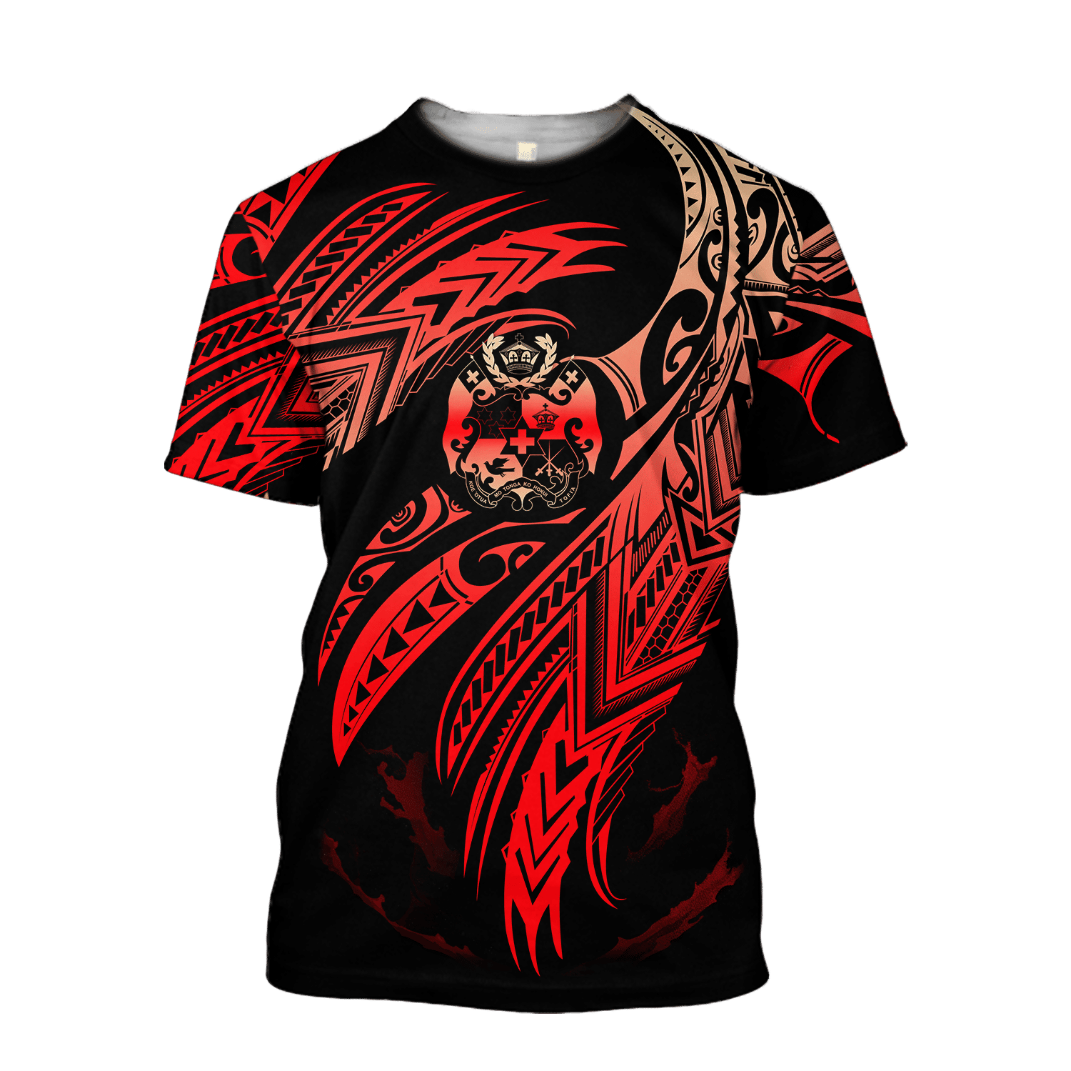 Tonga Polynesian Tattoo 3D Unisex Deluxe T-shirt,Modern 3D Pattern Tees