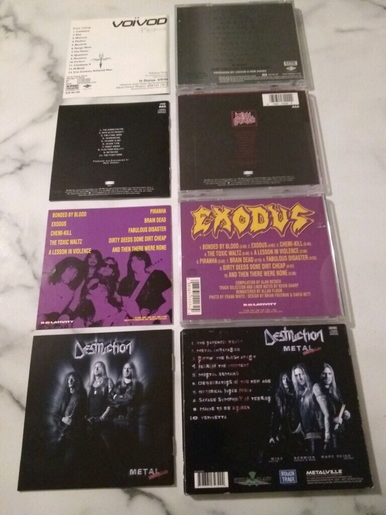 Heavy Metal cd lot of 4 Destruction,Voivod promo,Metal Church,Exodus eBay