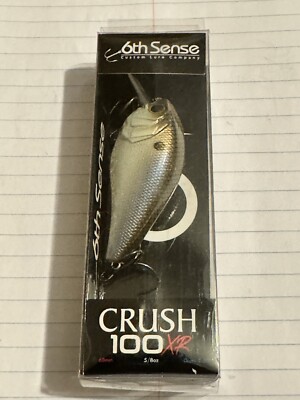 6th Sense Crush 100 XR Crankbait 68mm  5/8oz 2 -5  Depth  4K Shad