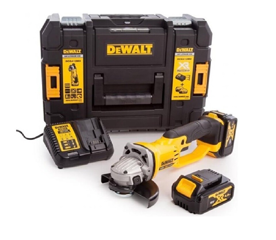 Dewalt 18V XR 125mm Premium Angle Grinder DCG412M2 Pack