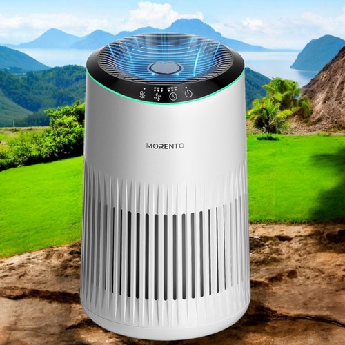 Morento 360° Air Purifier 3-Stage Filtration White Aroma Therapy Quiet MR2566