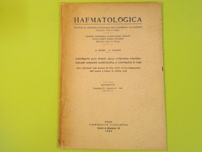 RUSSISCHE HÄMATOLOGIE GALFANO TYPOGRAFIE VISCONTEA 1966