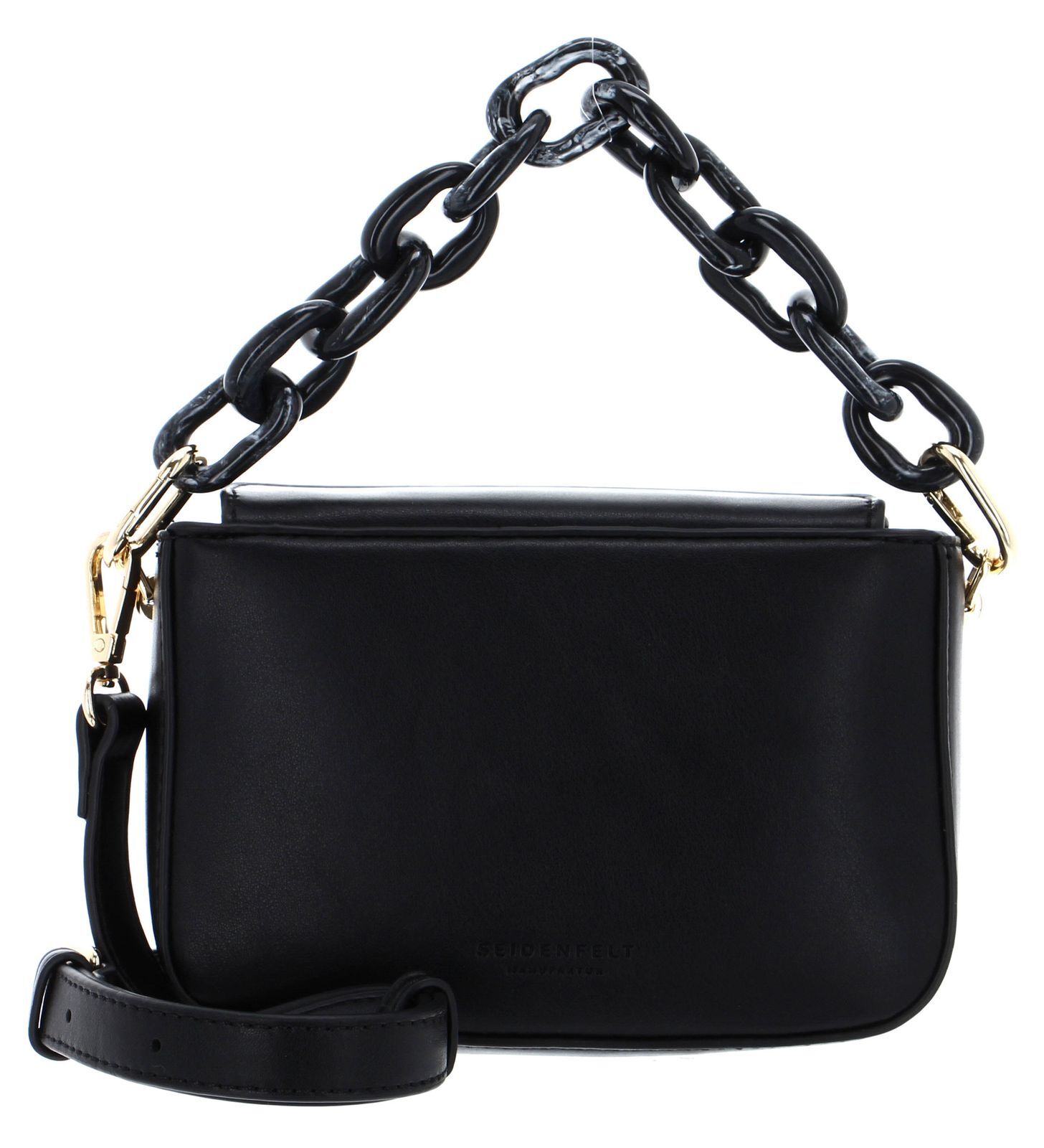 SEIDENFELT MANUFAKTUR Herrvik Midi Crossbag Black / Gold