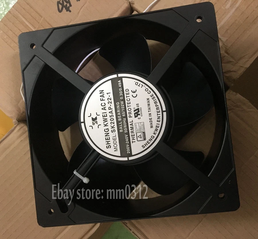 SHENG KWEI AC FAN SK205AP-22-1 205*205*72mm 220V cooling fan  very good quality - Image 2 of 4