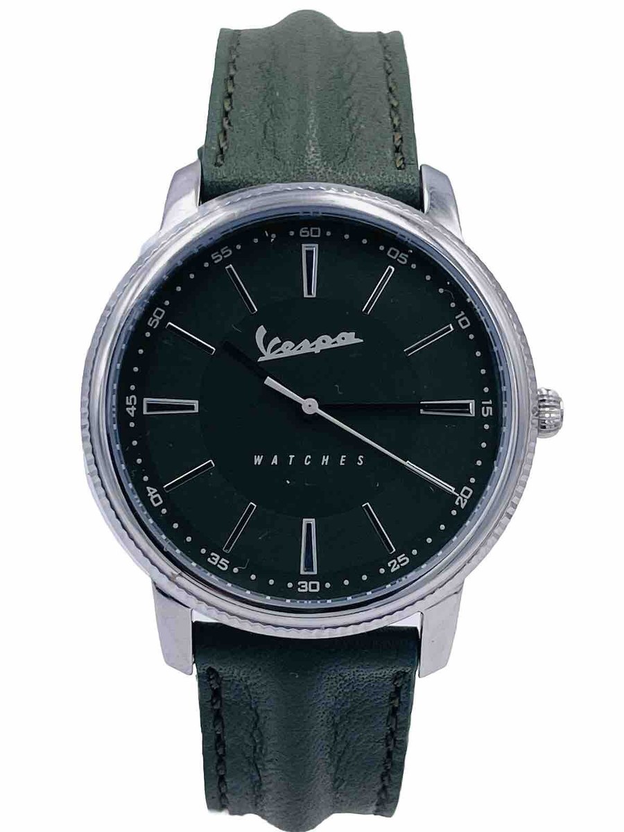 Vespa Watch Steel/Leather Made In Italy 40mm VAHEVPV/148 Very Discounted New