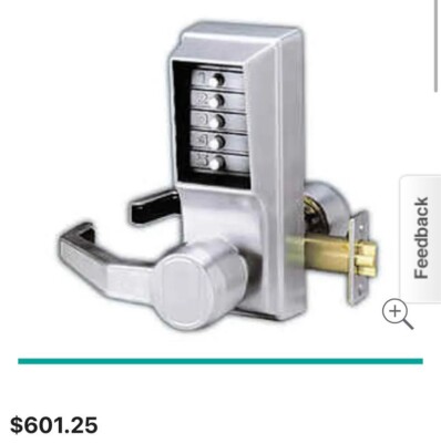 Kaba Ilco L1031-LH Left Handed Mechanical Combination Passage - Chrome