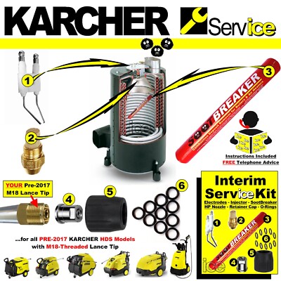Service Kit für KÄRCHER HDS 601 645 655 745 755 798 7/16 6/10 6/12 7/9 7/10 7/11