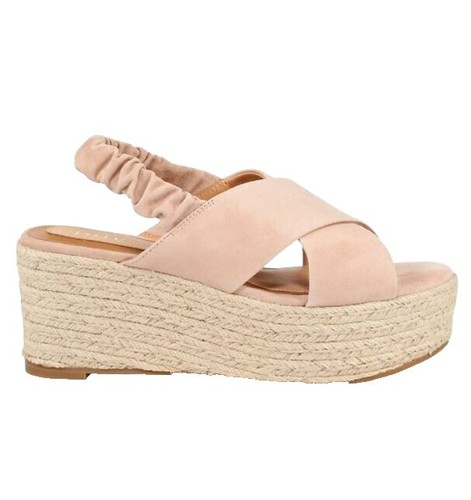Joie Powder Blue Wedge Suede Leather Genuine Sandals  display picture 1