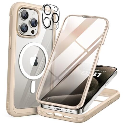 Magnetic for iPhone Pro Max Case 6.9'' 16 FT Full-Body Drop Proof Bumper