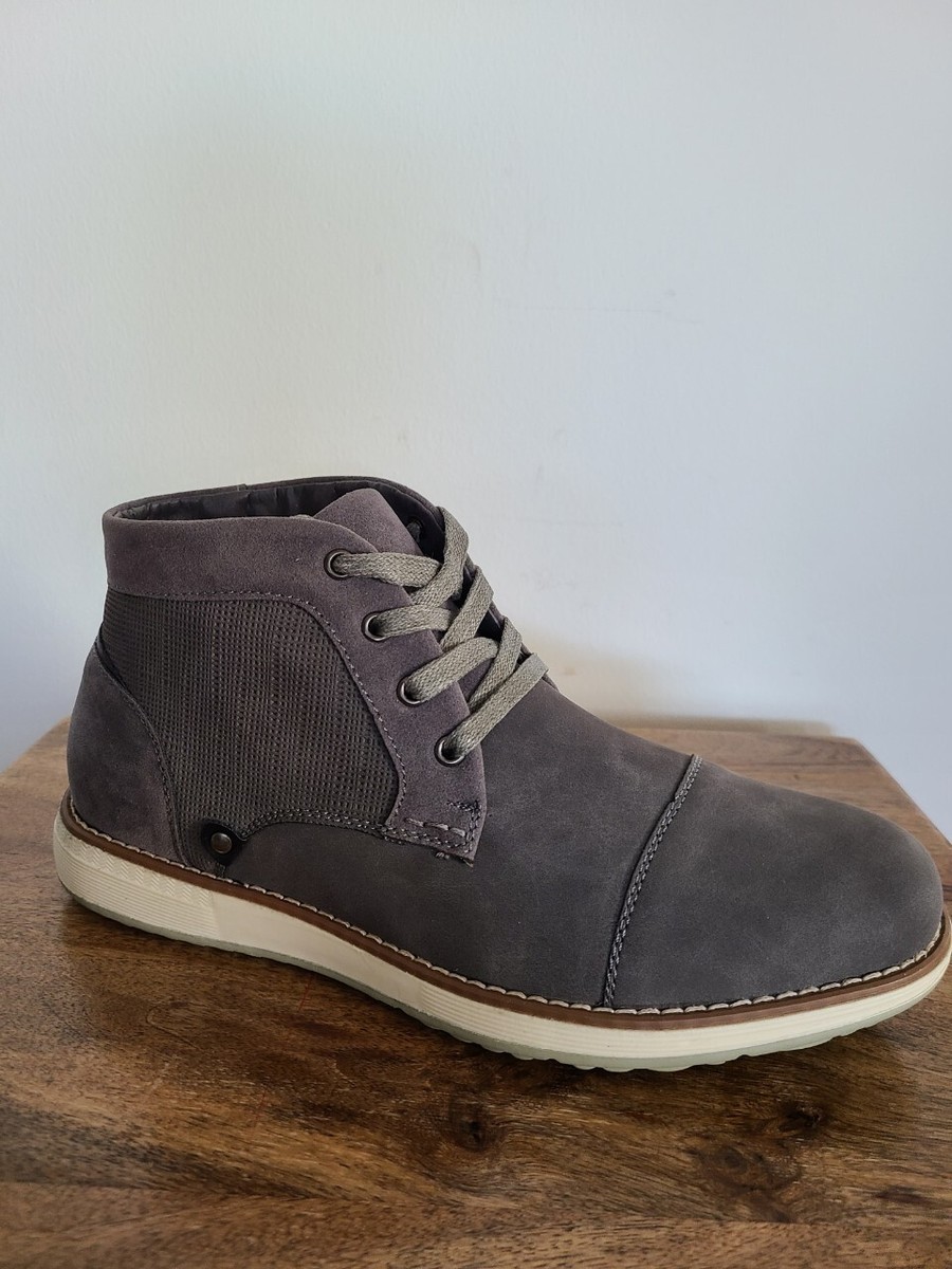 Vance‎ Co Men\'s Austin Grey Cap Toe Boot 8.5 Austin Cap Toe Chukka Boot | Vance Footwear main image 3