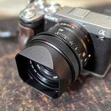 Metal Square Lens Hood fit for Sony FE 50mm F2.5 G FE 40mm F2.5 G FE 24mm F2.8 G