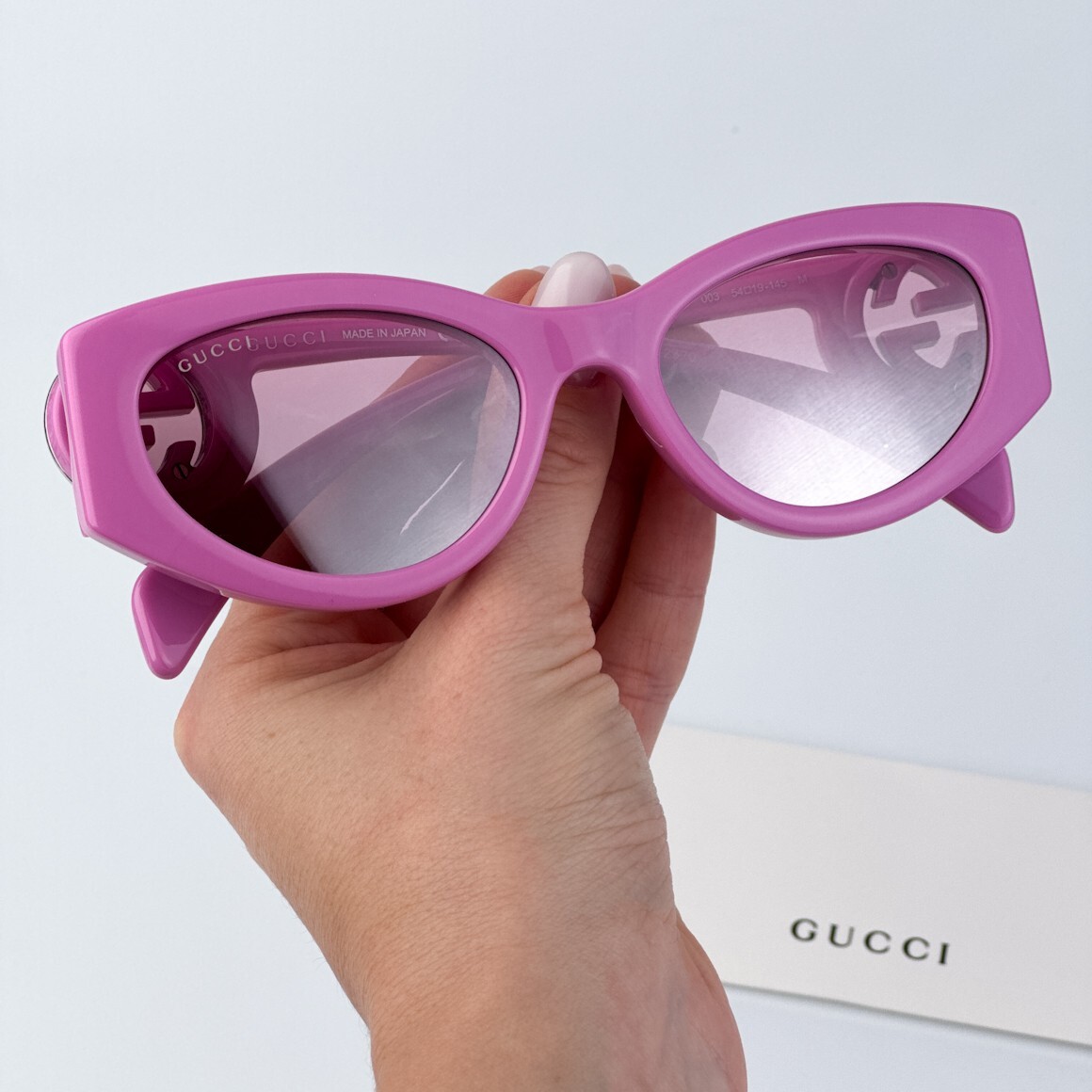 Gucci GG1691S 003 BRAND NEW Sunglasses Pink Mirror Women Oval Gucci NEW Gucci GG1691S 003 Women Oval Sunglasses GG 1691S  main image 3