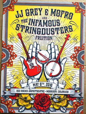 JJ GREY & MOFRO Infamous Stringdusters 2016 RED ROCKS CO ORIGINAL