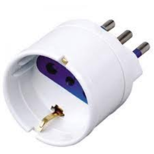 adattatore attacco shuko 10A presa elettrica riduzione semplice 2P+T - Foto 1 di 2