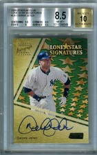 Derek Jeter 2000 Topps Stadium Club Autograph LONE STAR SIGNATURES BGS BAS Auto