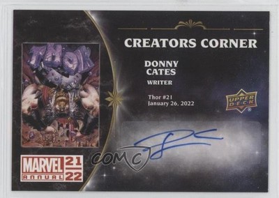 2021-22 Upper Deck Marvel Annual Creators Corner Donny Cates #CC-DC Auto 0b67