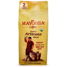 Mayorga Organic Coffee 2lb - Artesano Blend, Medium Roast, 100 Arabica