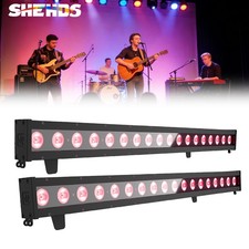 2Pcs 18x10W IP65 LED RGBLAC Beam Wall Wash Stage Light Strobe Bar Party DJ Party