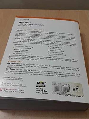 Core Java: Fundamentals - Paperback, by Horstmann Cay S.; Cornell Gary - Good