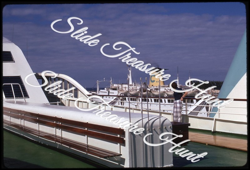 Nassau Bahamas Flavia Cruise Ship Liner 35mm Slide 1970s Kodachrome