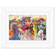 Patricia Govezensky- Original Watercolor "A Symphony of Colorful Traditions"