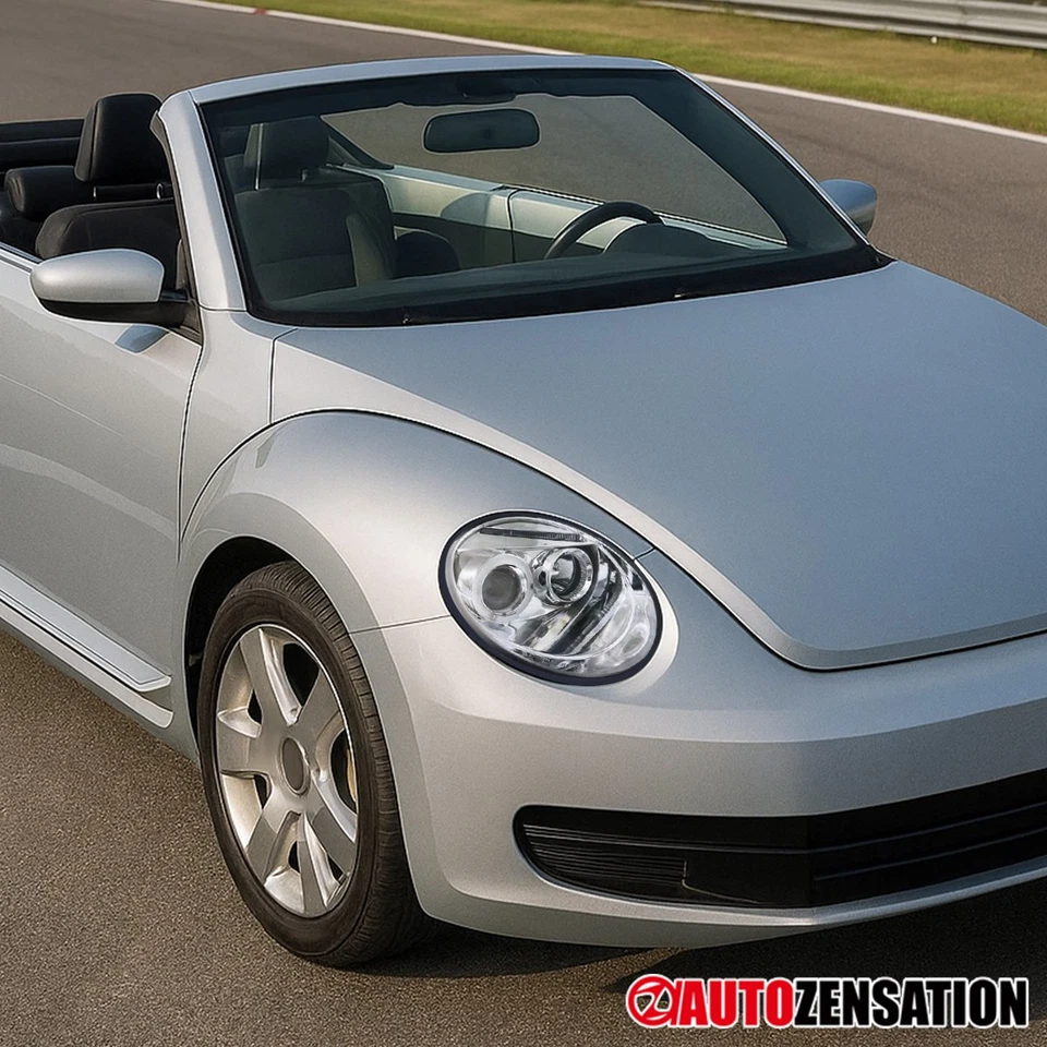 Fits 1998-2005 VW Volkswagen Beetle LED Halo Projector Headlights Left+Right Foto 3 de 4