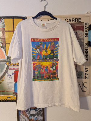 Edmond Cropwalk We Walk Because They Walk Graphic Shirt Size Men's Large