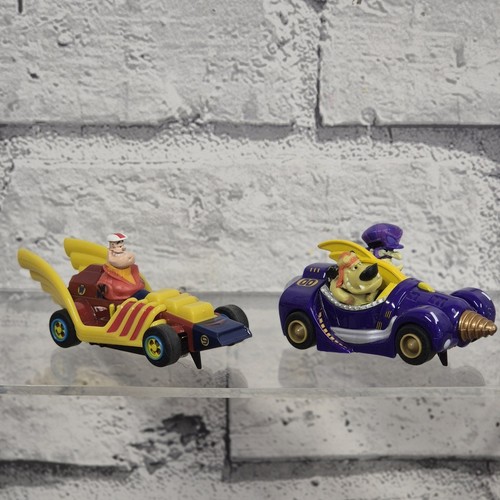 Wacky Races Micro Scalextric Race Track 1:64 Loop The Loop Boxed Fully Working - Afbeelding 13 van 24