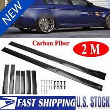 For Chevrolet Malibu Cruze Carbon Fiber Side Skirts Extension Panel Lip Splitter