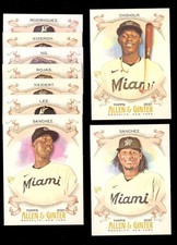 2021 Topps Allen and Ginter - MIAMI MARLINS Team Set 