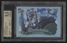 Tyler Warren 2025 Donruss #18 Horizontal Downtown SSP CASE HIT Rookie BGS 9.5