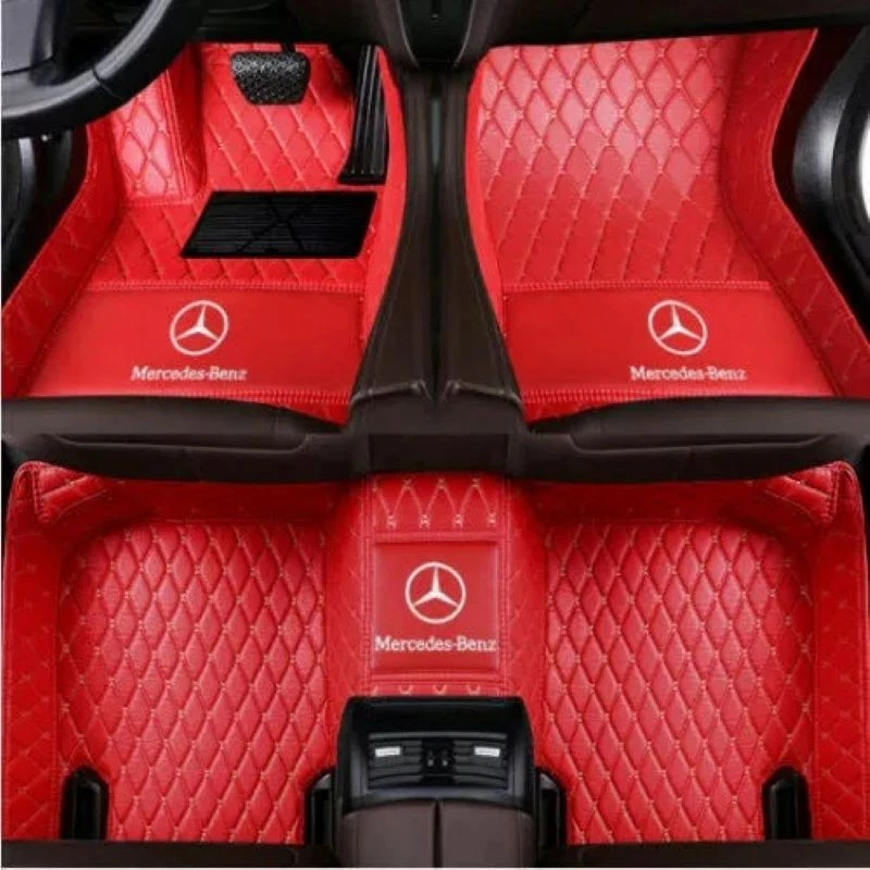 For Mercedes-Benz 1998-2025 Front&Rear Luxury Waterproof Carpets Car Floor Mats - Image 2 of 4